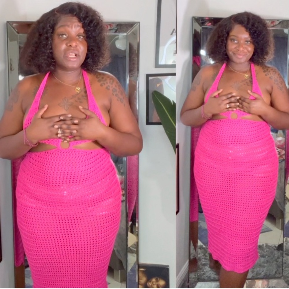 Swim cover up crochet dress - Picture 2 of 4